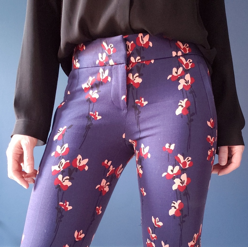 LOFT cropped floral pants